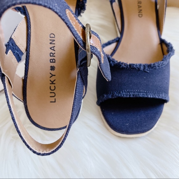Lucky Brand Mindra Wedge sandals - Navy - Picture 7 of 8